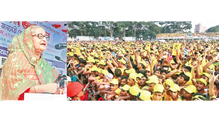Vote for ‘Boat’ to save country from BNP-Jamaat’s atrocity: PM