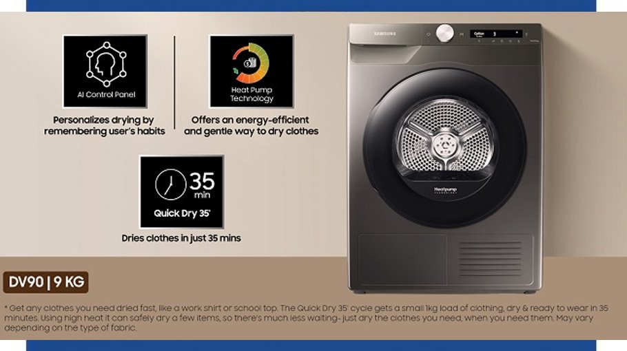 Samsung announces Tk 20000 cashback on its dryer