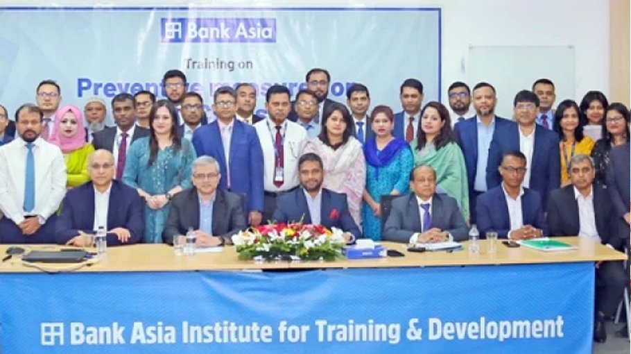 Bank Asia holds training on anti-money laundering, terror financing