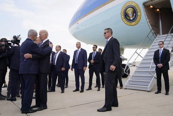 Biden arrives on solidarity visit to Israel