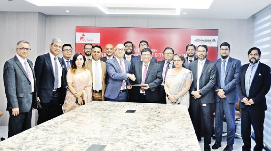 City Bank ties with Meghna Bank for digital transaction