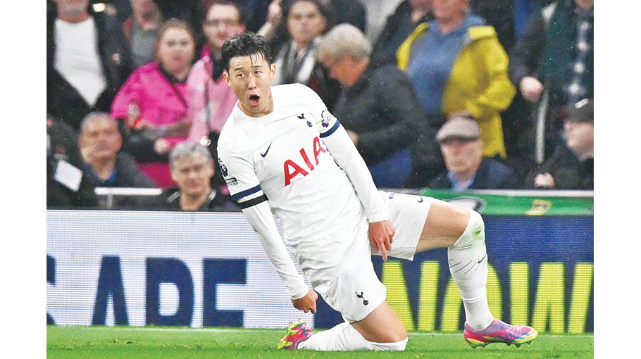 Son, Maddison star as Spurs go top of Premier League