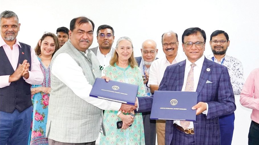 AIUB signs MOU with Washington University of Science and Technology