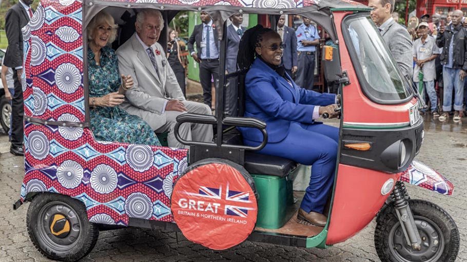 Heavy rains hit final day  of royal tour in Kenya
