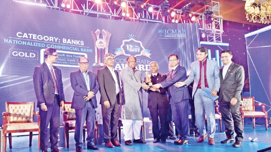 Sonali Bank wins ICMAB Best Corporate Gold Award