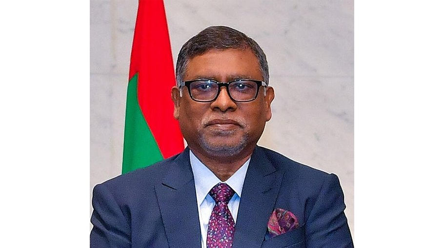 Zahid Maleque lays foundation stone  of NTTC