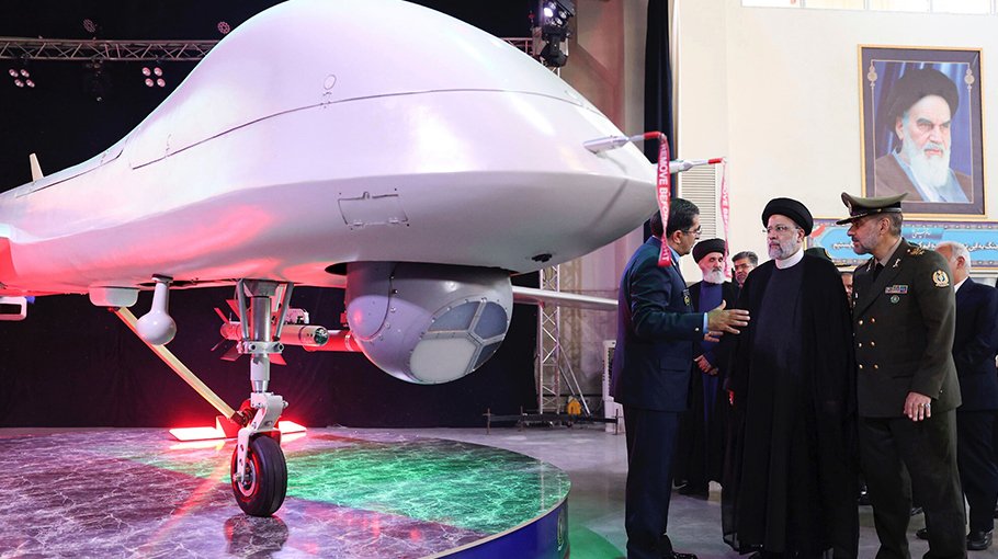 Iran unveils drones armed with air-to-air missiles