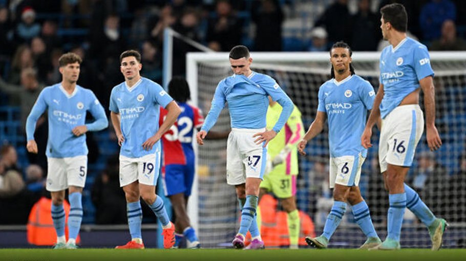 Man City stumble against Palace