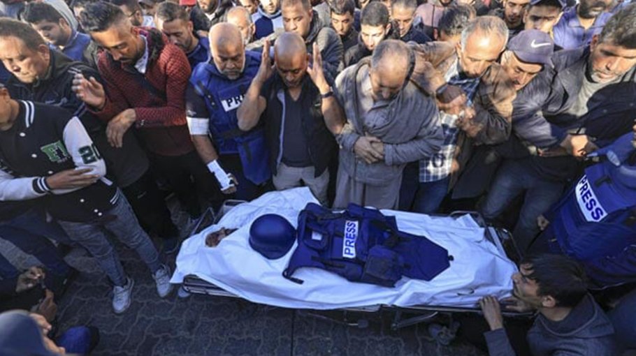 Funeral held for Al Jazeera journalist killed in Israel strike