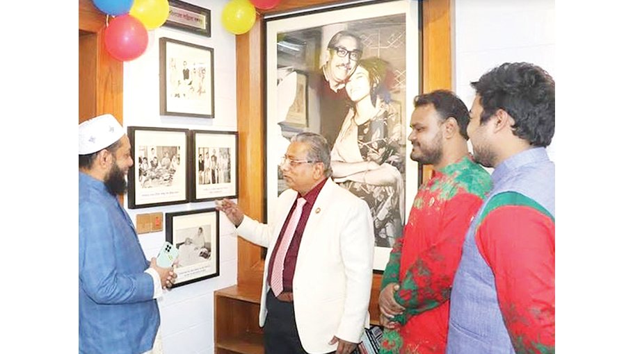 Bangabandhu Corner set up at Naogaon Medical College - Bangladesh Post