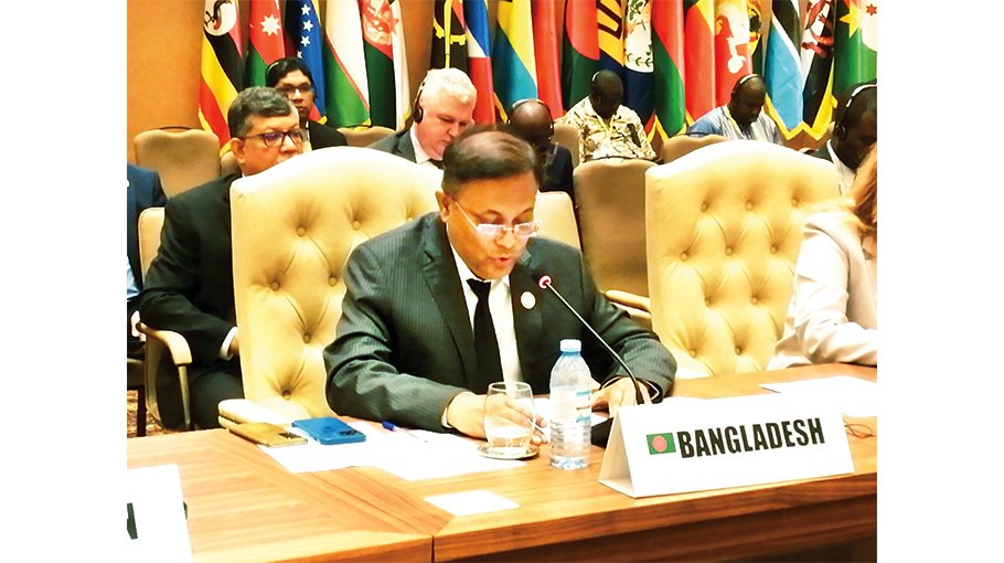 Hasan calls for peace, support to Palestine, Rohingya return