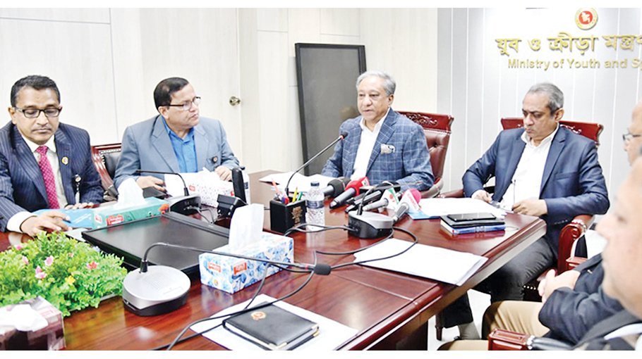 Sports minister for quick renovation of BNS