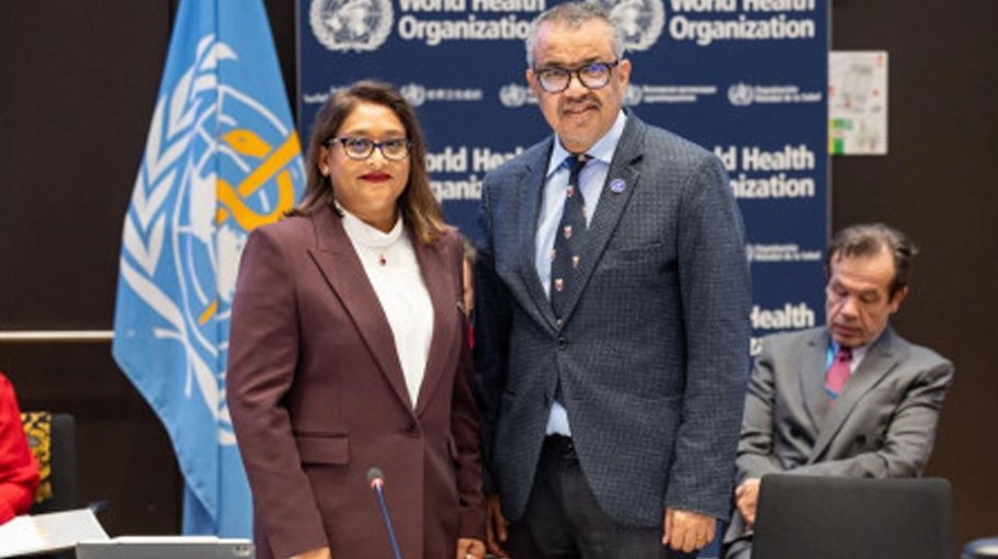 WHO DG  congratulates  Saima Wazed