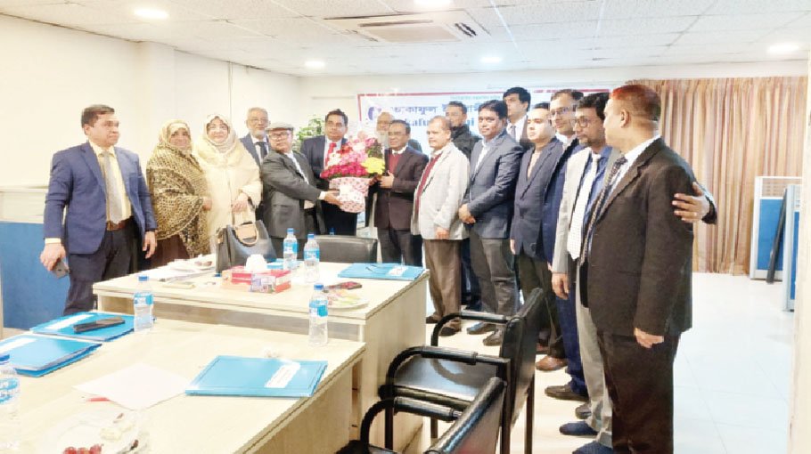 Takaful Islami Ins greets its  ex-Chairman Anwar Hossain 