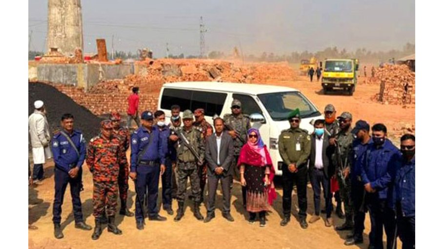 9 illegal brick kilns demolished, fined Tk 47 lakh in Sirajganj