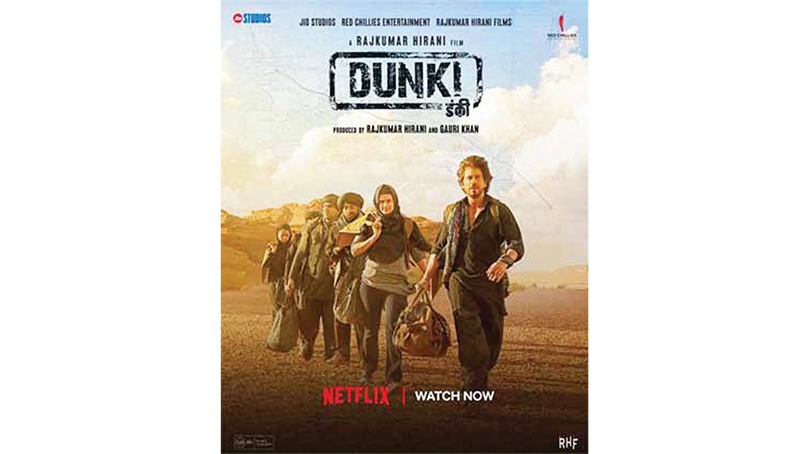 ‘Dunki,’ starring Shah Rukh Khan, premieres on Netflix