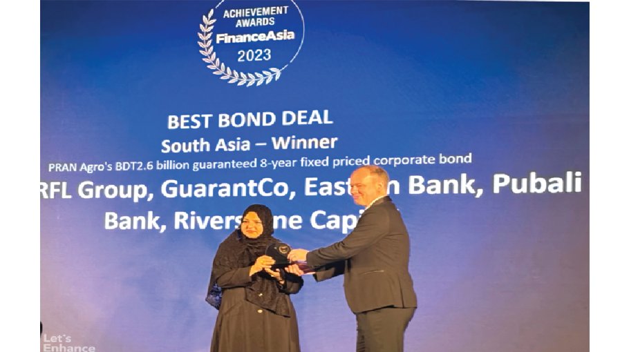 PRAN Agro receives Finance Asia Award for best bond deal