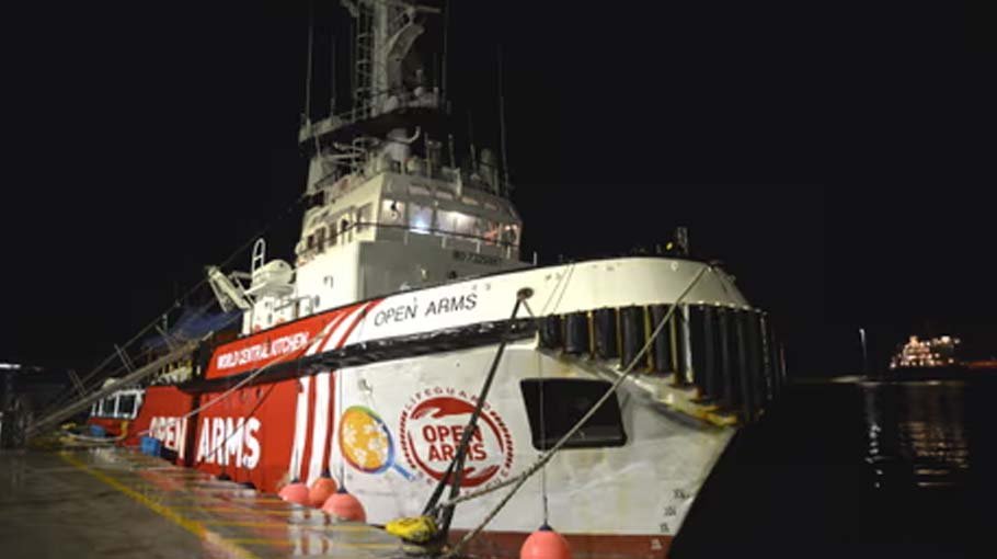 Aid ship sets sail for Gaza as hundreds of thousands face starvation 