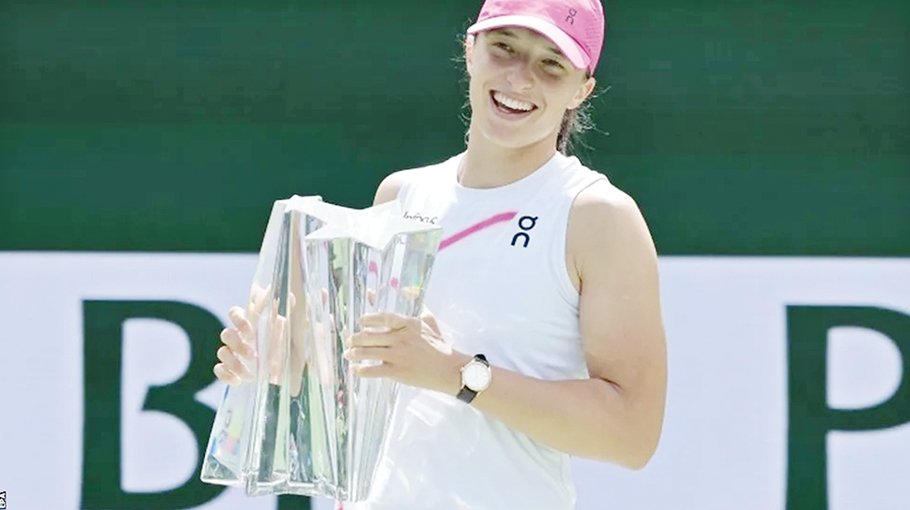 Iga Swiatek clinches Indian Wells title