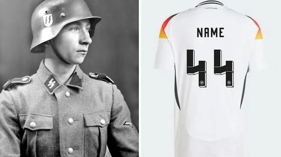Germany fans banned from buying number 44 kits over Nazi  symbolism