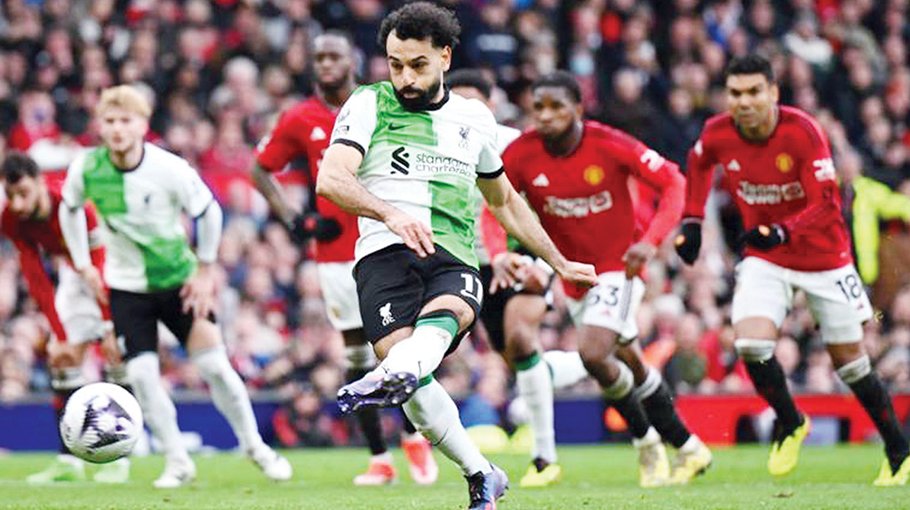 Liverpool’s title bid dented by Man Utd draw