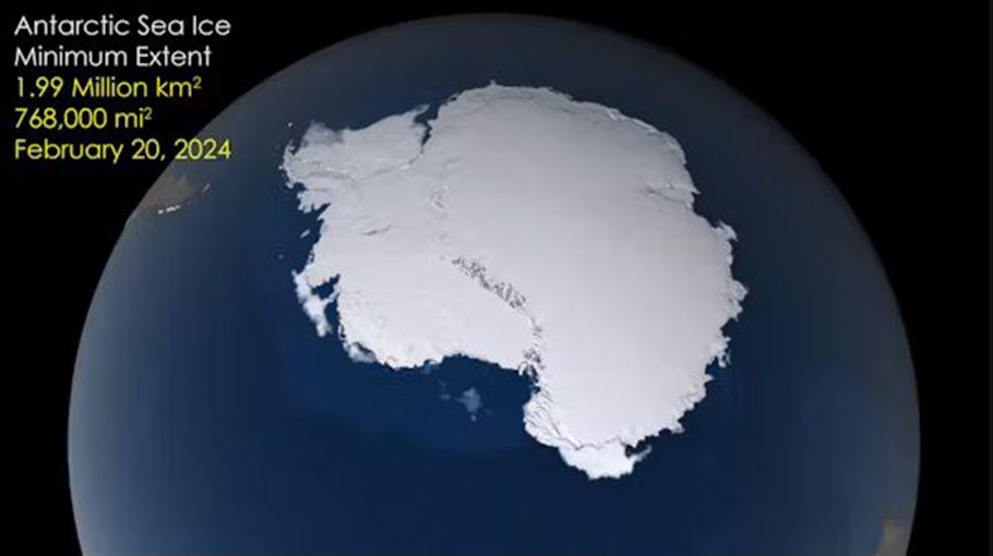 Antarctic sea ice hit another new low this year: How ocean warming is driving the loss