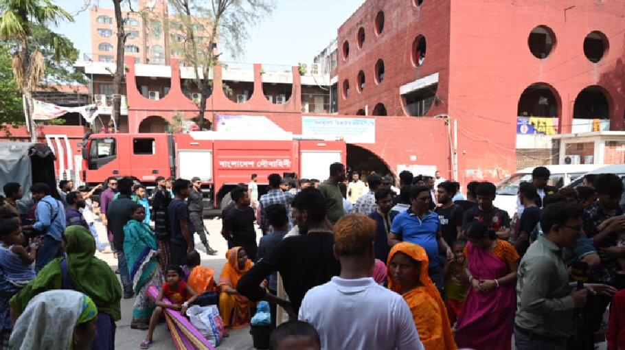 Fire at  Shishu  Hospital