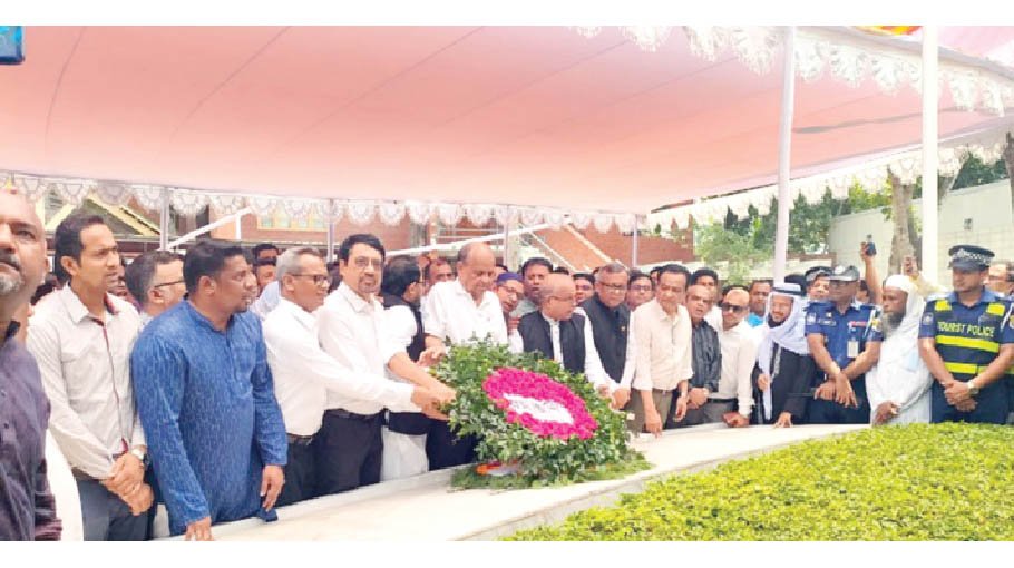 Samanta Lal pays tributes to Bangabandhu 