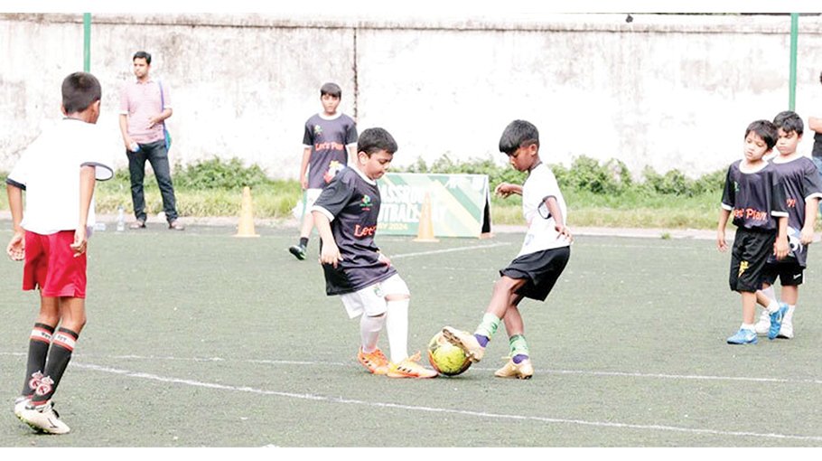 Young booters enjoy football festival
