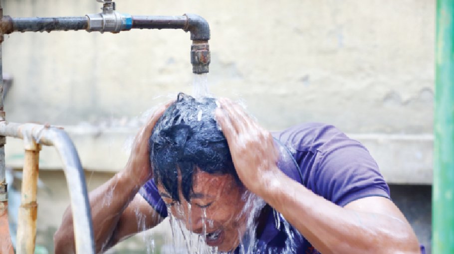 Scorching heat cripples life