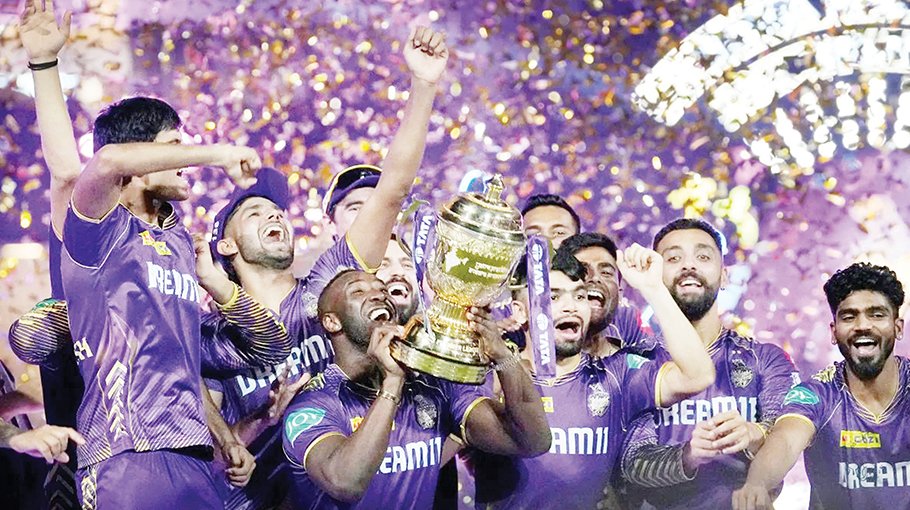 KKR thrash SRH to win title