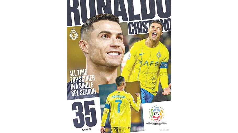 Ronaldo breaks Saudi League’s scoring record