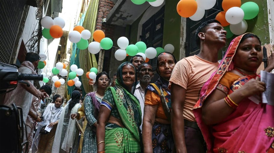 Last day of India election