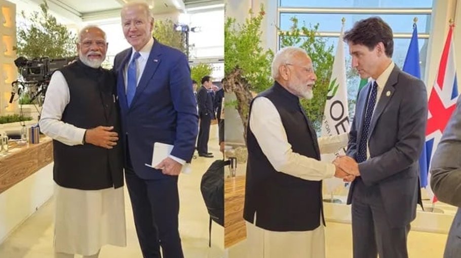 Modi holds separate parley with Biden, Trudeau