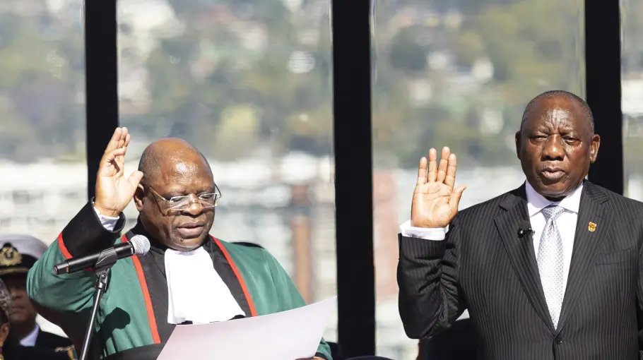 S Africa’s Ramaphosa sworn in for   second term