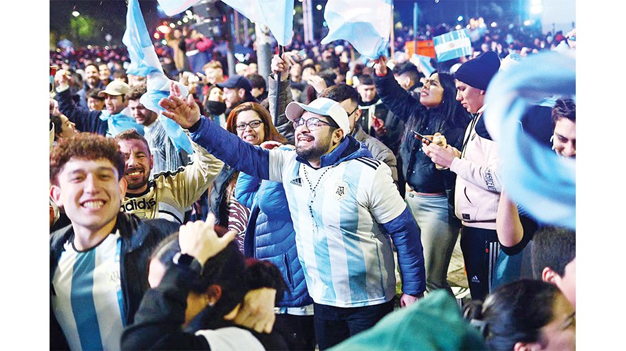 Joy in the streets of Argentina
