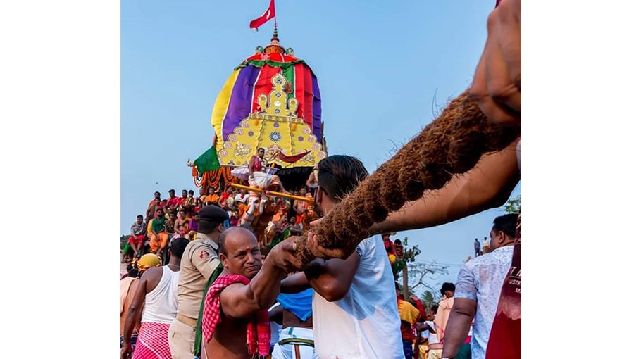 Ratha Yatra festival ends with pulling ropes of Ulto Ratha