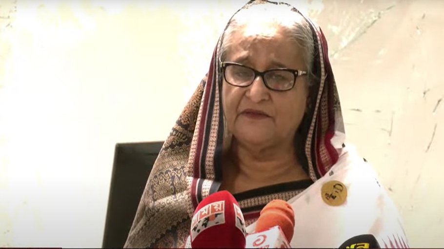 Hasina weeps upon visiting vandalised metro station