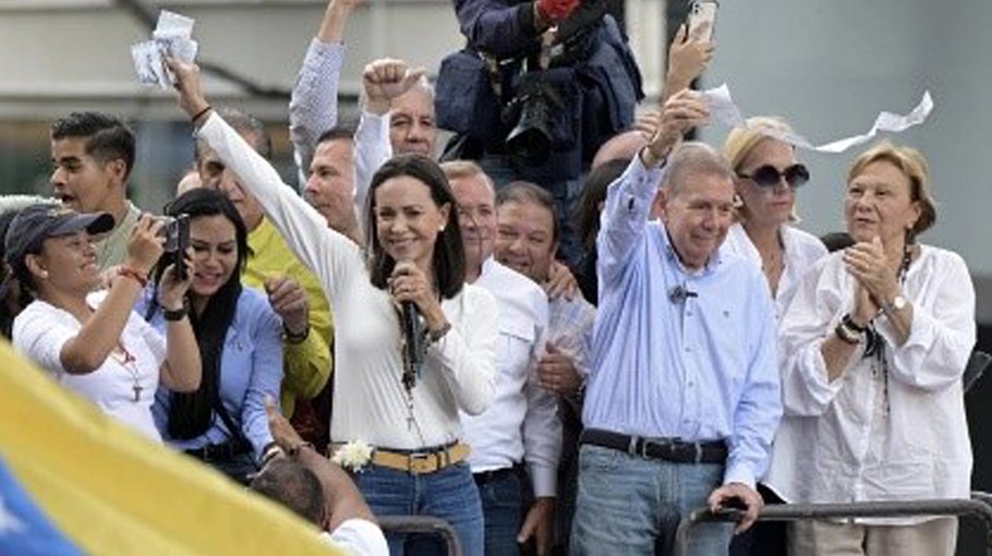 Venezuelans rally to support opposition after disputed vote
