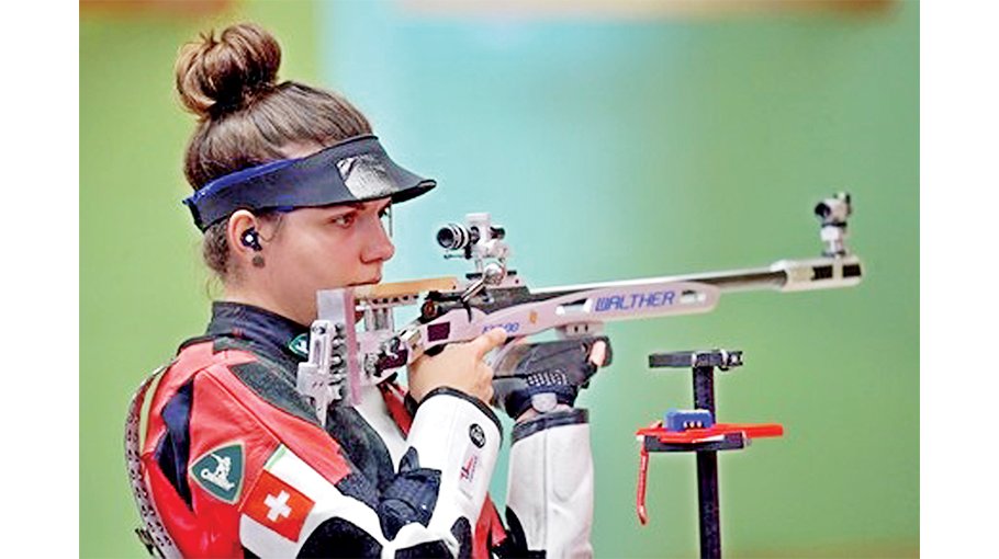 Leone wins 50m rifle gold
