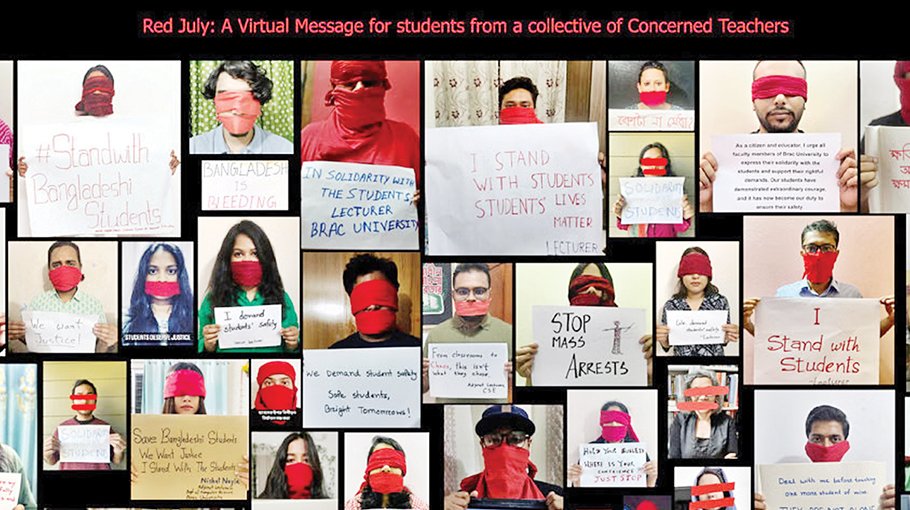 626 BRAC Univs teachers voice solidarity with student