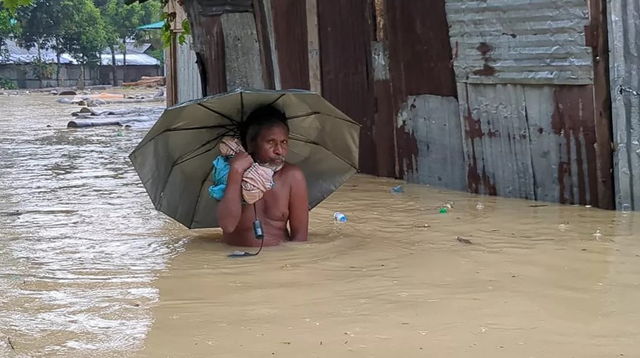 Rain, upstream water inundate low-lying areas of Khagrachhari
