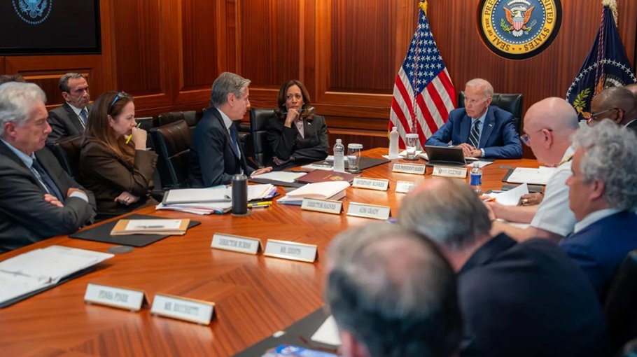 Biden meets national security team as fears of Iran attack on Israel grow