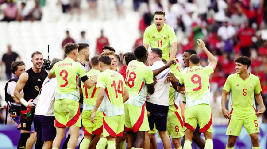 Spain win gold in football