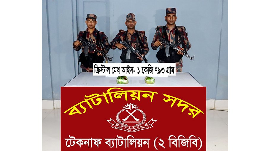 BGB recovers 1.793 kg crystal meth in Cox’s Bazar