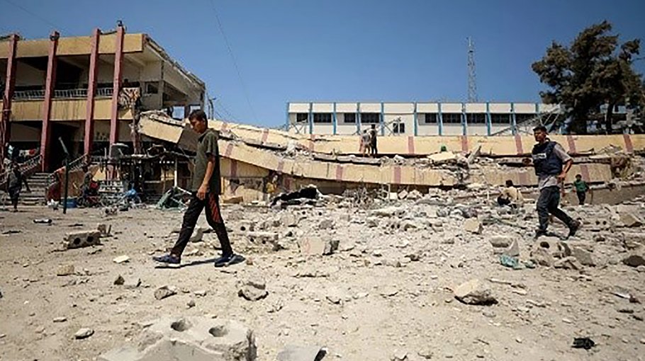 10 killed in Israeli strike on Gaza City school