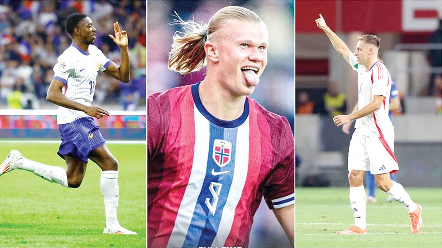 France & Italy win, Haaland on target for Norway