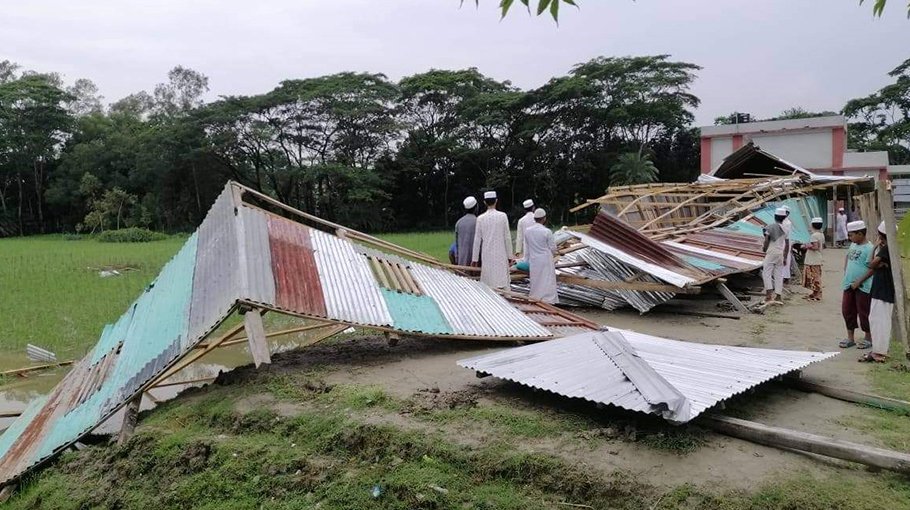 Over 300 houses damaged  as storm lashes Bauphal