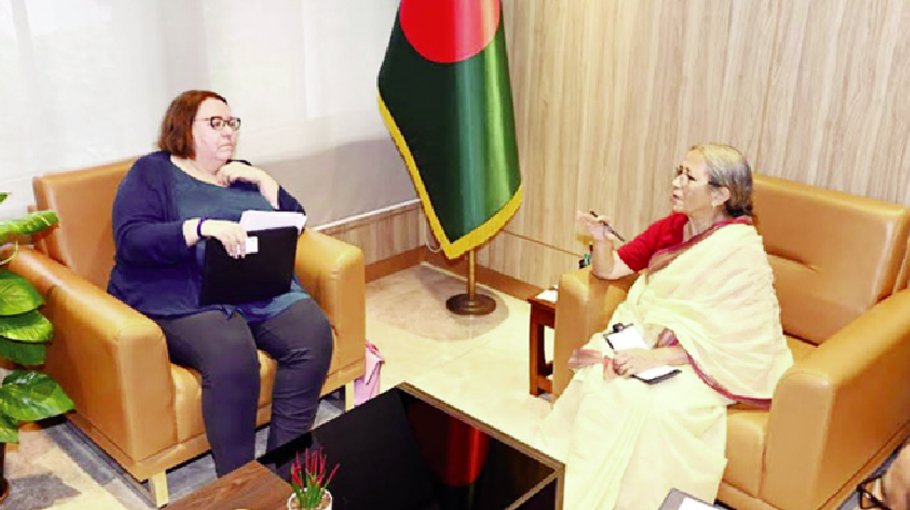 US envoy meets Adviser Farida