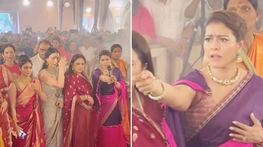 Kajol loses her temper at Durga Puja Pandal
